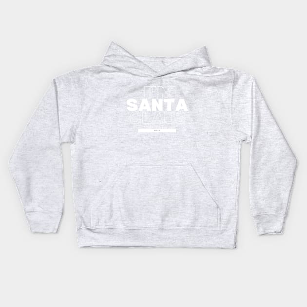 Santa claus t-shirt Kids Hoodie by El Rey 